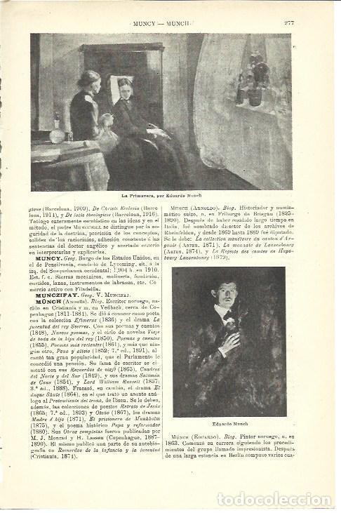 Postkarten: LAMINA ESPASA 39908: La Primavera, por Munch - Varios