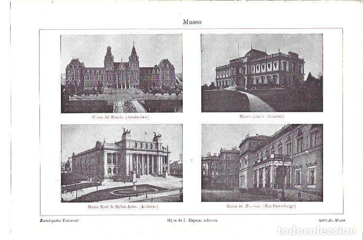 Postcards: LAMINA ESPASA 40000: Museos de Amsterdam, Ginebra, San Petersburgo y Amberes - Varios