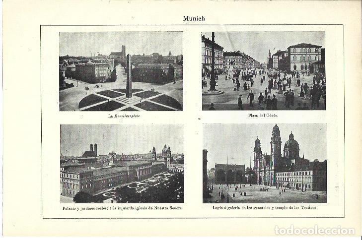 Postais: LAMINA ESPASA 39927: Vistas de Munich, Alemania - Varios