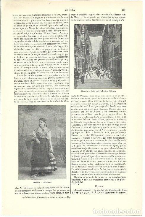 Postkarten: LAMINA ESPASA 39959: Calle Principe Alfonso de Murcia y Huertana de Murcia - Varios