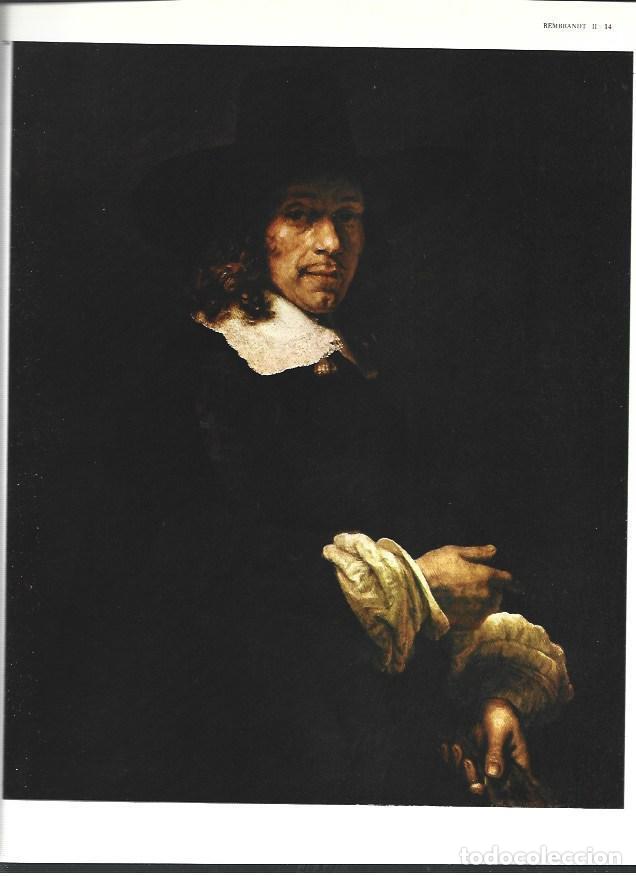Postkarten: LAMINA 40434: Retrato de hombre con sombrero alto y guantes, por Rembrandt - Varios