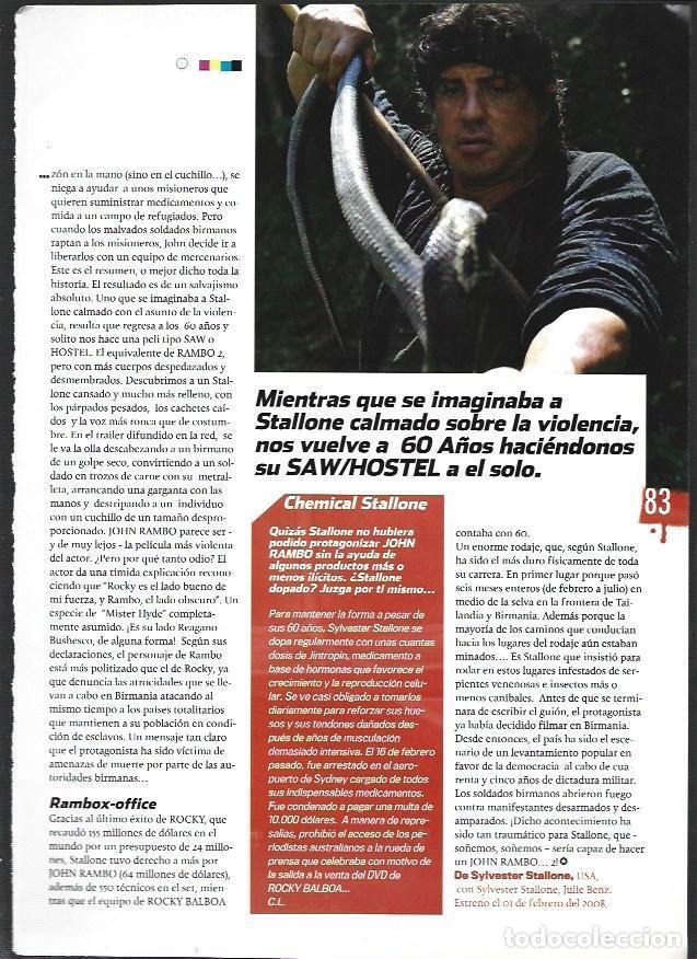 Postales: LAMINA 40731: Rambo luchando con una serpiente - Varios