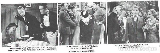Postales: VARIOS 7189: Bette Davis en Dangerous y Bordertown - NULL - Foto 1