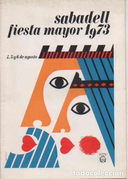 Postales: Varios E00517: Programa de Fiesta Mayor de Sabadell 1973 - Varios - Foto 1