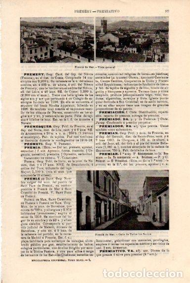 Cartoline: LAMINA V50782: Vista general de Premia de Mar, Barcelona - Varios