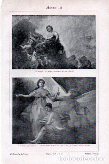 Postkarten: LAMINA V50469: La Musica y El Tiempo por Goya - Varios