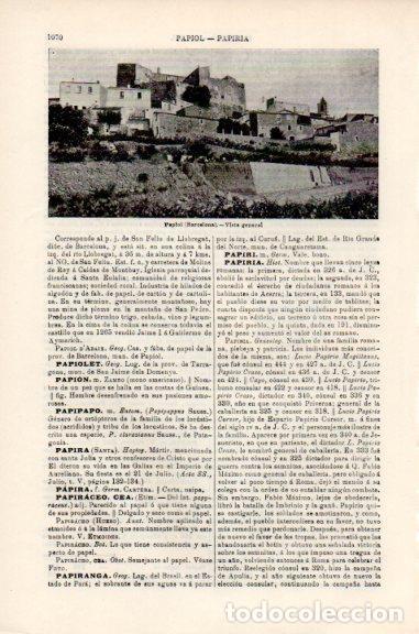 Postais: LAMINA V51208: Vista de Papiol, Barcelona - Varios.