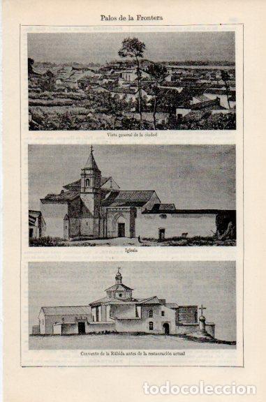 Postcards: LAMINA V51128: Vistas de Palos de la Frontera, Huelva - Varios.
