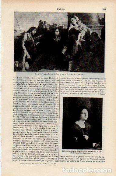 Cartes Postales: LAMINA V51102: Sacra conversacion por Palma el Viejo - Varios.