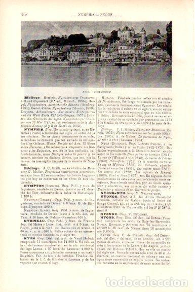 Postais: LAMINA V51702: Vista general de Nyon, Suiza - Varios.