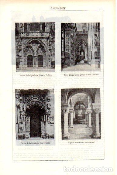 Postcards: LAMINA V51694: Iglesias en Nuremberg - Varios.