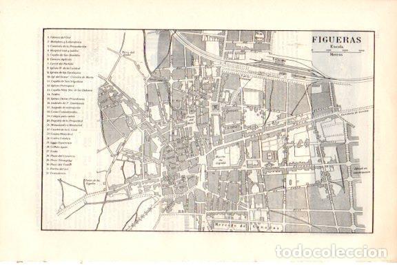 Postales: LAMINA V51626: Plano de Figueras, Gerona - Varios.