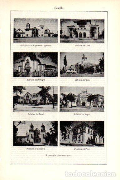Postkarten: LAMINA V51397: Pabellones de la Exposicion Iberoamericana de Sevilla - Varios.