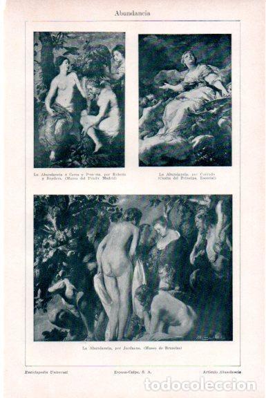 Cartoline: LAMINA V51531: La Abundacia por Rubens, Corrado y Jordaens - Varios.