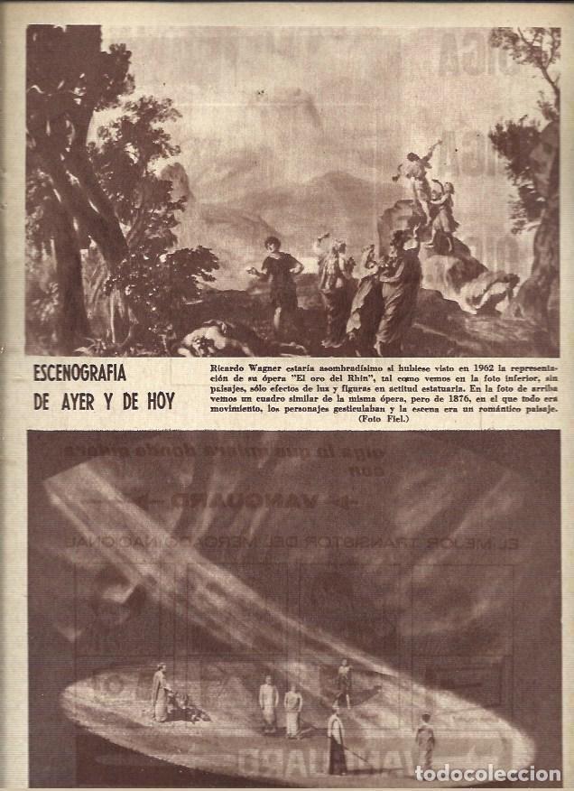 Postales: LAMINA 41010: Escenografia para El oro del Rhin de Wagner - VVAA