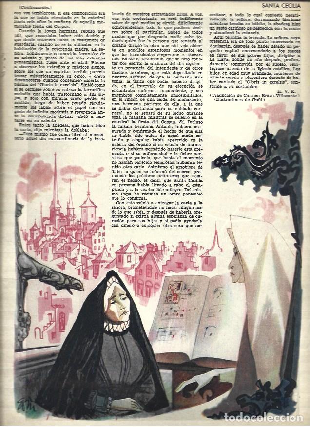 Cartoline: LAMINA 40856: Ilustracion de Santa Cecilia por Go&ntilde;i - VVAA