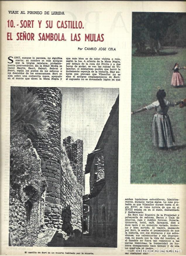 Cartes Postales: LAMINA 40859: Castillo de Sort en Lleida - VVAA