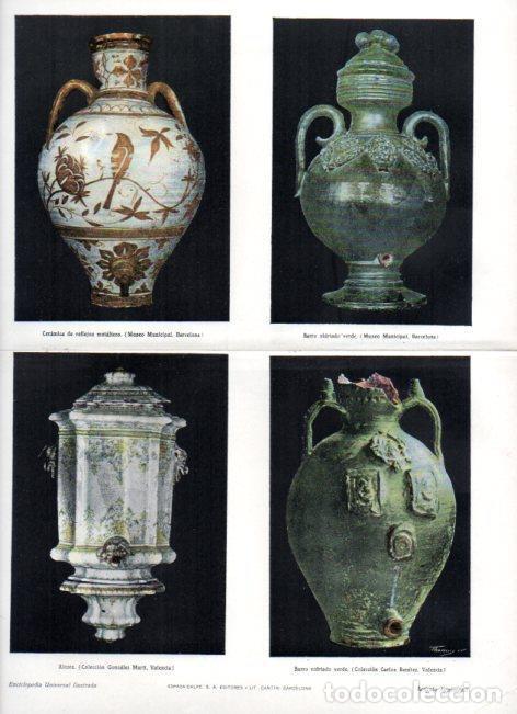 Postales: LAMINA ESPASA V52279: Aguamaniles de ceramica - Varios