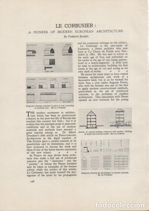 Postkarten: LAMINA V51910: Diagrams of window openings by Le Corbusier - NULL