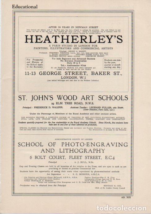 Postkarten: LAMINA V51906: Advertising Heartherley's School, London - NULL