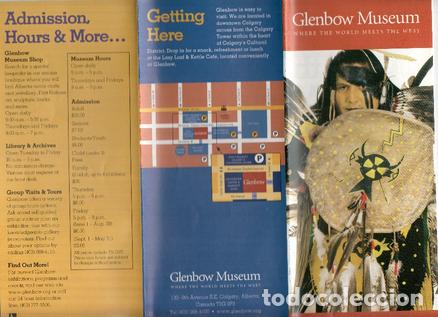 Postkarten: Triptico Museo: GLENBOW MUSEUM - Where the World meets the West (Calgary, Canada) - Glenbow Museum