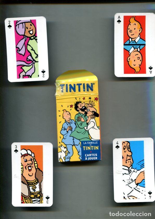 Cartoline: Cartes a Jouer: La famille de Tintin - Herge