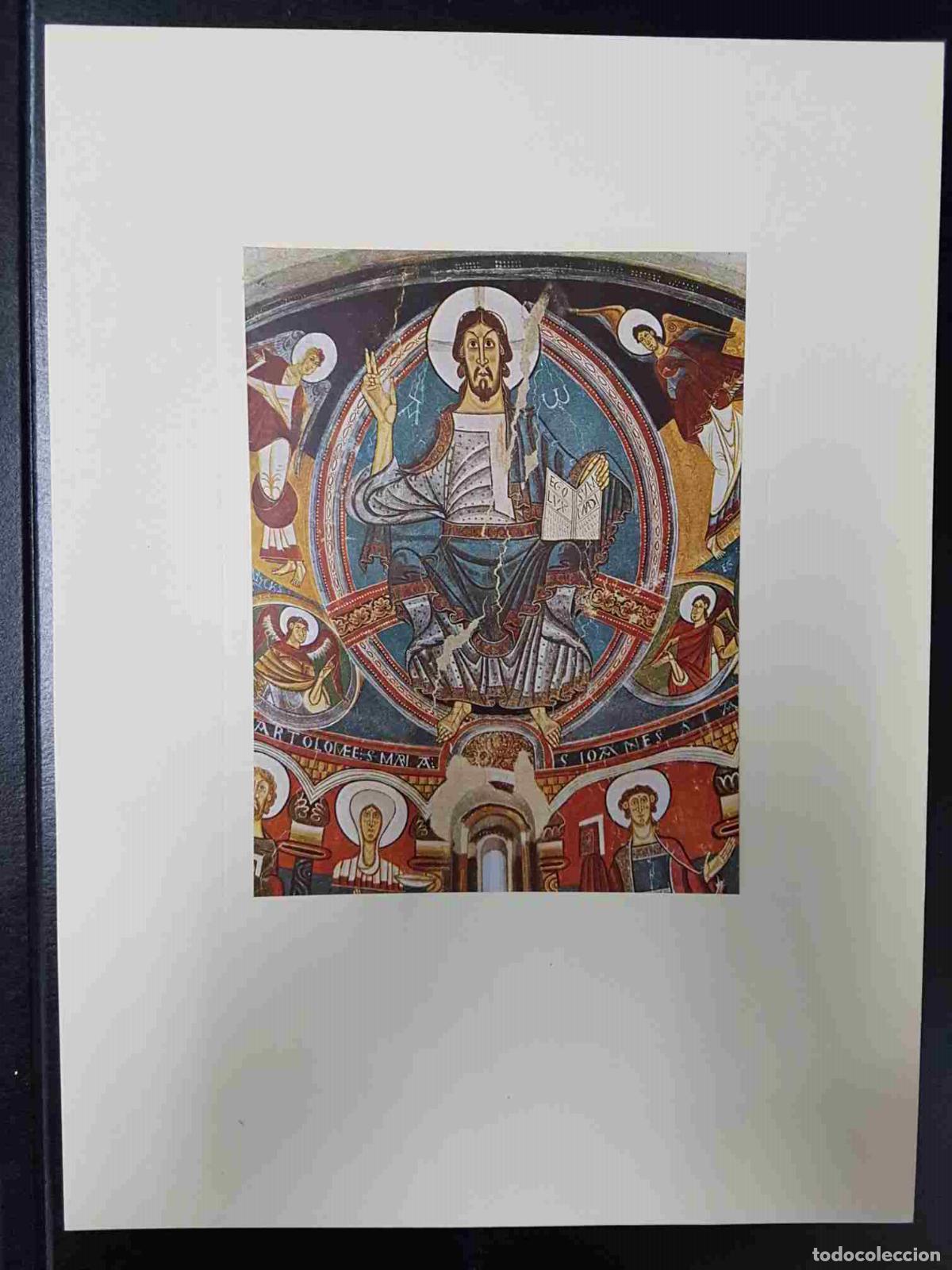 Postales: Lamina Pintura mural de la iglesia de San Clemente de Tabull, siglo XII, museo arte de Barcelona (P