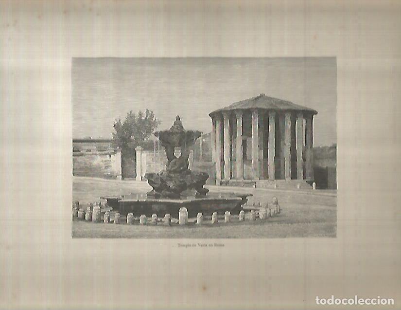 Postkarten: LAMINA 9601: Templo de Vesta en Roma - Varios