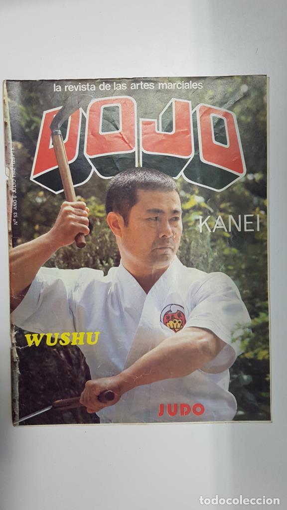 Postales: Revista: Dojo num 53, a&ntilde;o 6 julio 1982. Revista Artes Marciales. Entrevista y portada al maestro Kat