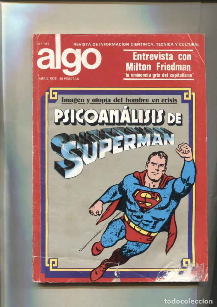 Postales: Algo, revista cientifica numero 340: Dossier Psicoanalis de Superman - Varios