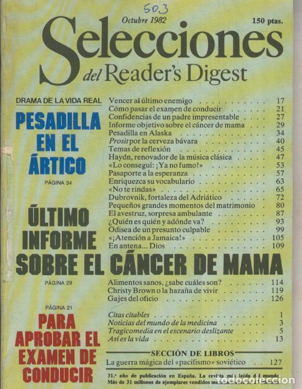 Postales: Selecciones del Readers Digest numero 503 - Varios