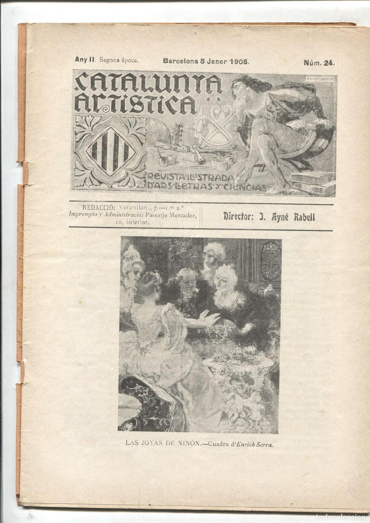 Postcards: Catalunya Artistica segona epoca numero 24: Las joyas de Ninon, cuadro de Enrich Serra - Varios