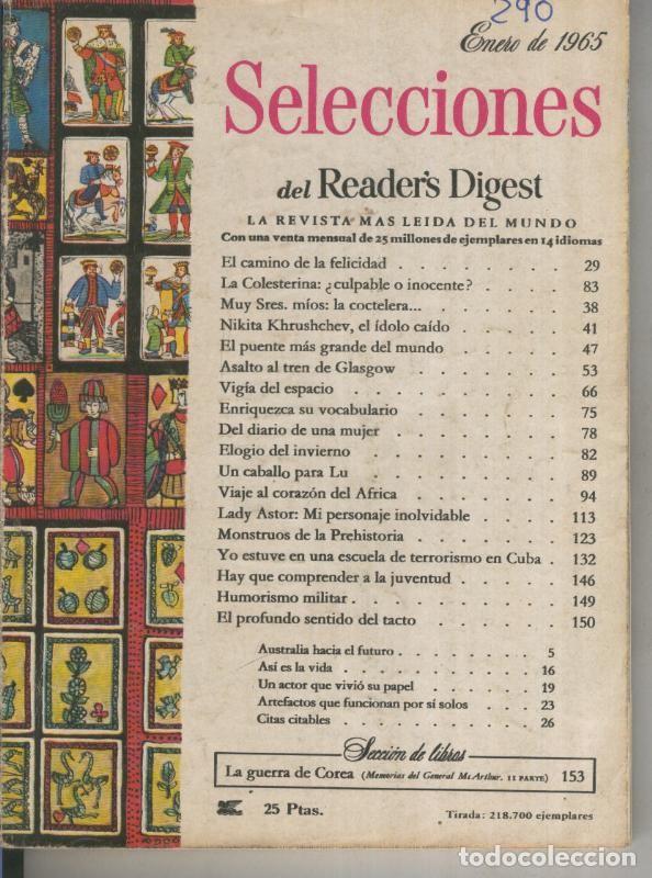 Postales: Selecciones del Readers Digest numero 290 - Varios