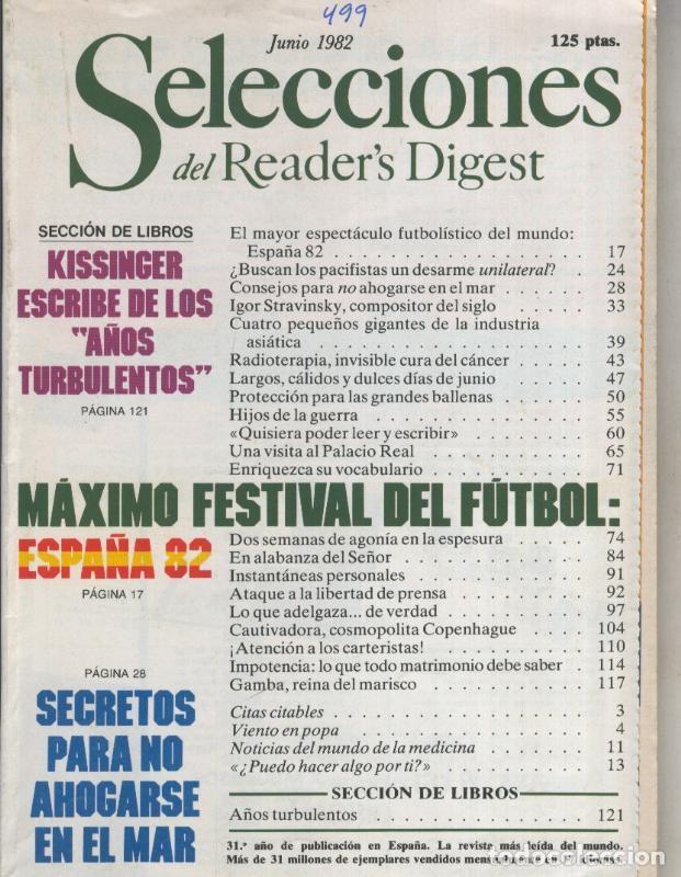 Postales: Selecciones del Readers Digest numero 499 - Varios