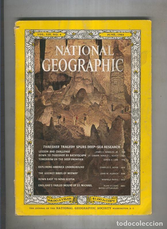 Postkarten: National geographic 1964 june: Thresher tragedy spurs deep-sea research - Varios