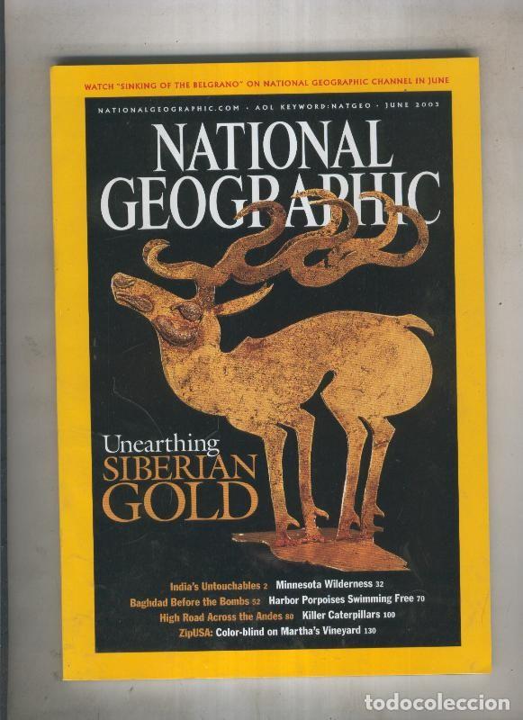 Postales: National geographic 2003 june: Unearthing siberian gold - Varios