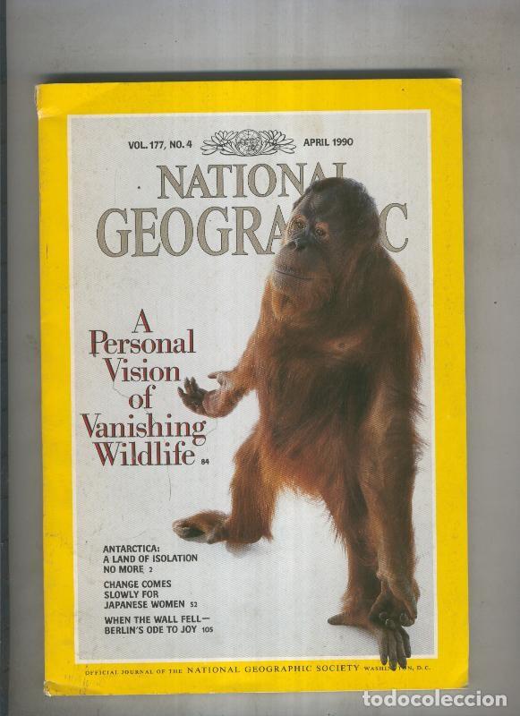 Postais: National geographic 1990 April: A personal vision of vanishing wildlife - Varios