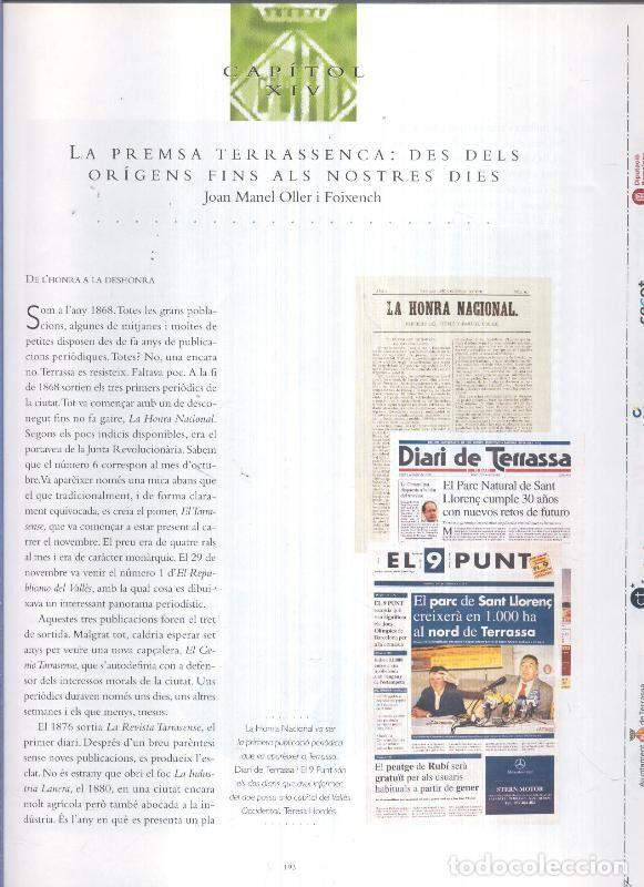 Postkarten: Terrassa capitl XIV: La premsa Terrasenca: dels dels origens fins als nostres dies - Joan Manel Olle