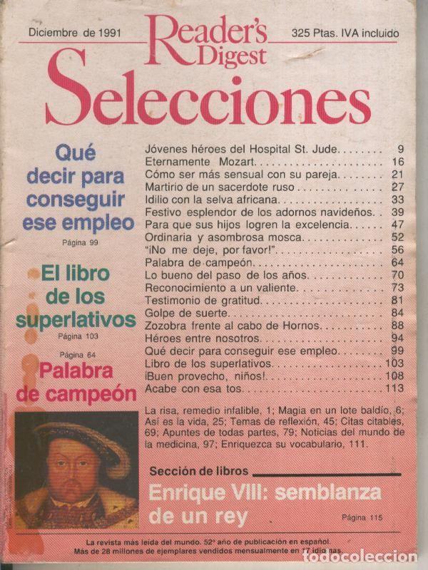 Cartes Postales: Selecciones del Readers Digest: 1991 Diciembre: Enrique VIII-Mozart - Varios