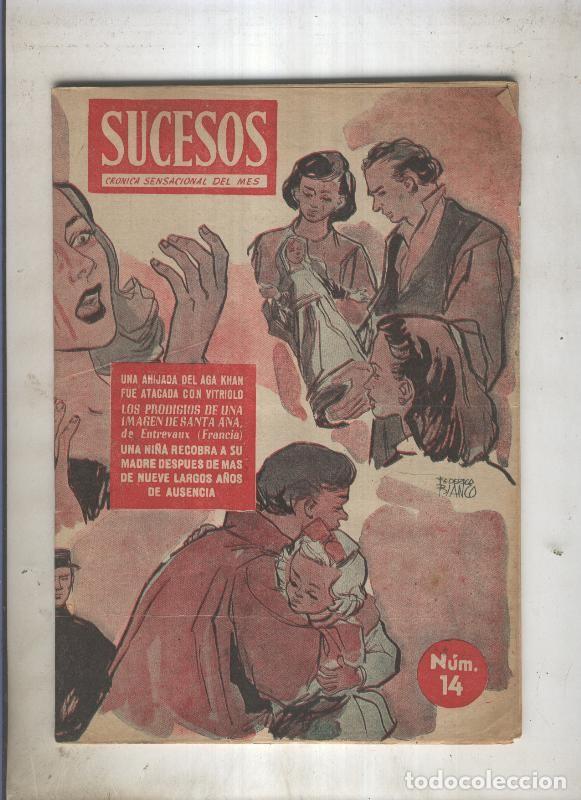 Postkarten: REVISTA SUCESOS numero 14 de 1953 ( 2 paginas con dibujos de Carrillo) - VARIOS