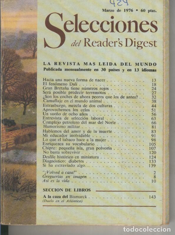 Postales: Selecciones del Readers Digest numero 424 - Varios
