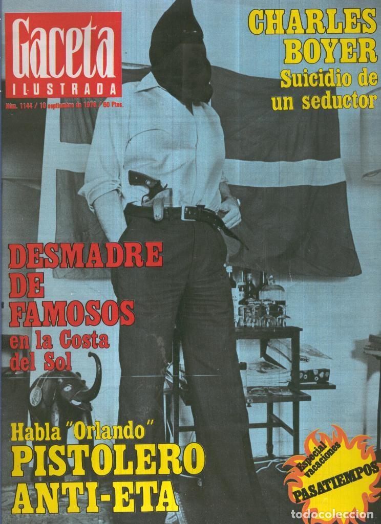 Postais: GACETA ILUSTRADA numero 1144: 10 de septiembre de 1978: Charles Boyer - Varios Autores