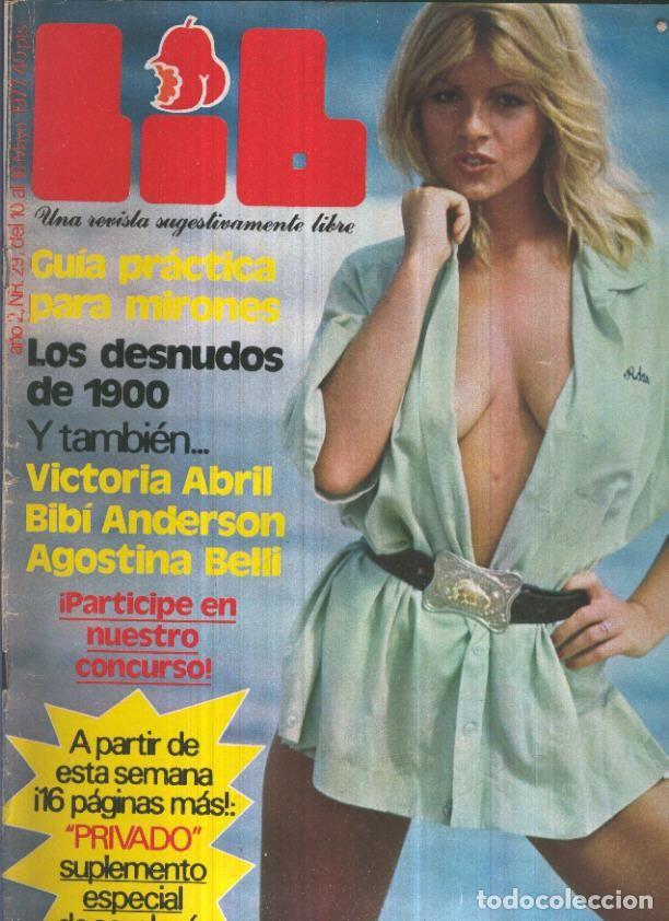 Postales: LIB una revista sugestivamente numero 029: Victoria Abril, Bibi Anderson, Agostina Belli - varios