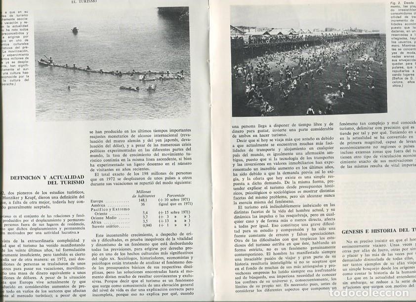 Postais: El turismo (articulo de 23 paginas con fotos color y b/n) - Jose Luis Garcia Vega