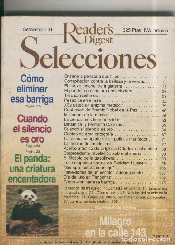 Postales: Selecciones del Readers Digest numero 610, septiembre 1991 - Varios