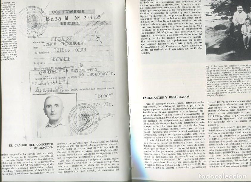 Cartoline: Las migraciones en la actualidad (articulo de 25 paginas con fotos color y b/n) - Gaspar Gomez de la