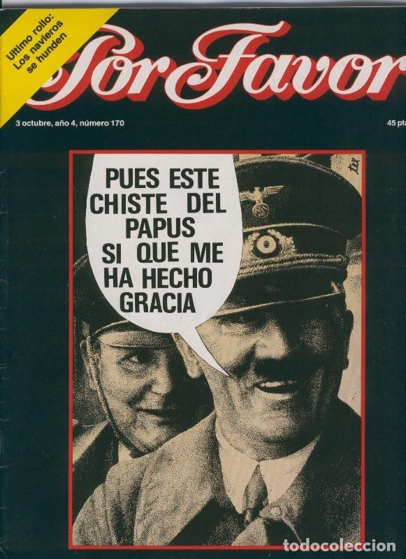 Postais: Por Favor numero 170, 3 octubre 1977: Hitler en la cubierta - Varios