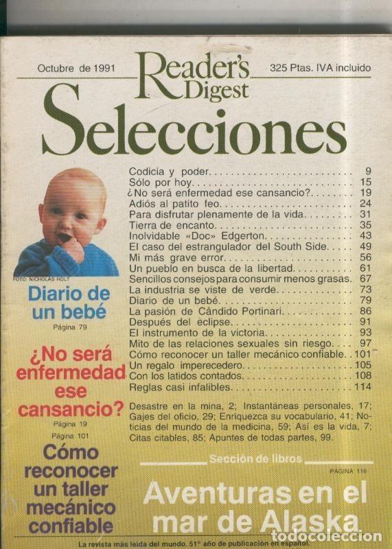 Postales: Selecciones del Readers Digest numero 611, octubre 1991 - Varios