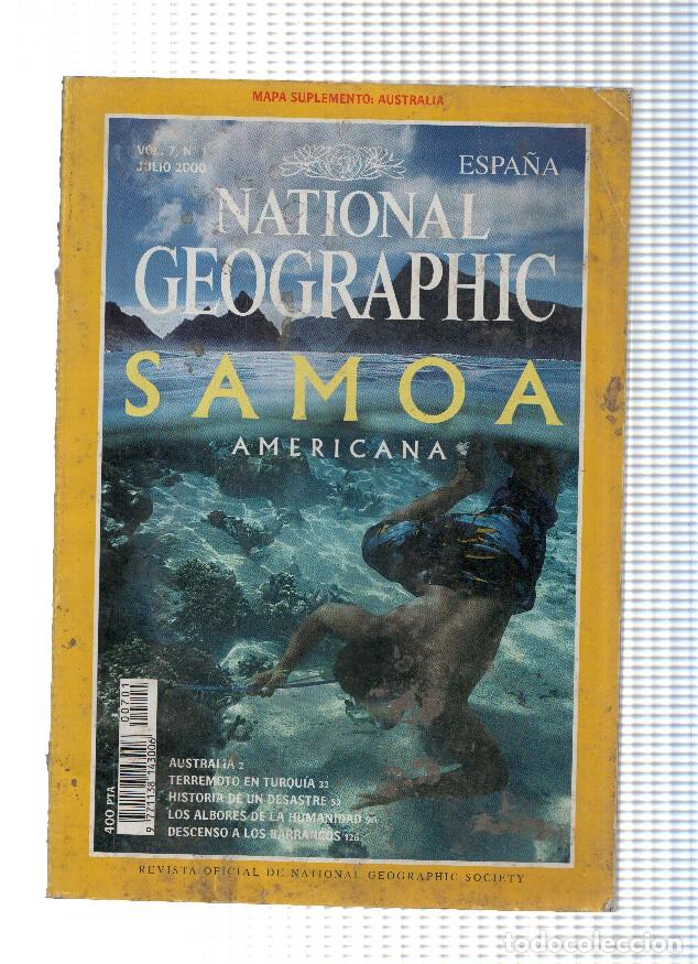 Postales: NATIONAL GEOGRAPHIC, Volumen 07, Numero 1 - Julio 2000: SAMOA, americana - Varios