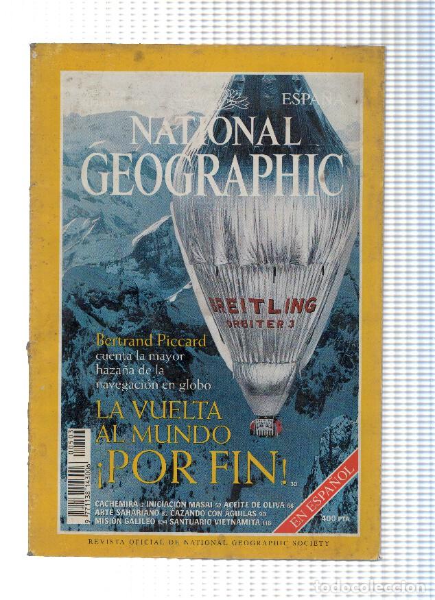 Postales: NATIONAL GEOGRAPHIC - Septiembre 1999: La Vuelta al Mundo en Globo de Bertrand Piccard - Varios